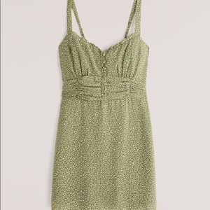 Abercrombie Button Through Ruched Mini Dress
